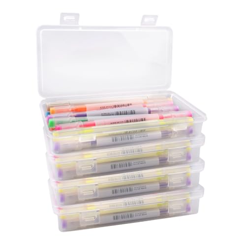 4 Piezas Organizador Lapices de Plástico,Caja de Lápices Apilable Organizador Lapices y Ceras con Tapa a Presión Estuche de Lápices Transparentes,para Pinceles,Lápices y Suministros Escolares Oficina 4 Piezas Organizador Lapices de Plástico,Caja de Lápices Apilable Organizador Lapices y Ceras con Tapa a Presión Estuche de Lápices Transparentes,para Pinceles,Lápices y Suministros Escolares Oficina