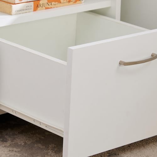 Image of Home Centre Engineered Wood Helios Alton Bedside Table, White