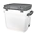 Stanley Adventure Outdoor Cooler 28.3L / 30QT Polar White – Convient pour des bouteilles de 2L - Peut contenir 40 canettes - Sans BPA - Glacière de camping très résistante qui sert de siège - Étanche