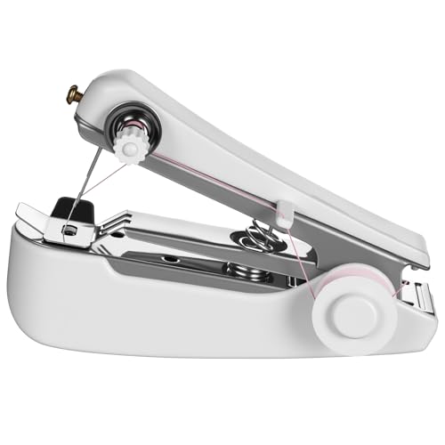 Healeved Mini Máquina de Coser Manual Portátil Blanca Herramienta de Costura para Reparar Ropa y Manualidades Dispositivo Ligero para Uso Doméstico y Viajes Color Color Aleatorio Healeved Mini Máquina de Coser Manual Portátil Blanca Herramienta de Costura para Reparar Ropa y Manualidades Dispositivo Ligero para Uso Doméstico y Viajes Color Color Aleatorio
