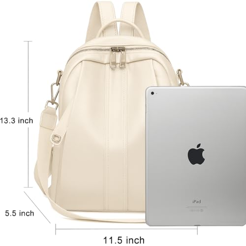 Image of Stylish Casual Medium Office Women Backpack, Travel Daily Use College Bag for Girl's, Note-Book Tuition Nurse Lightweight Backpack