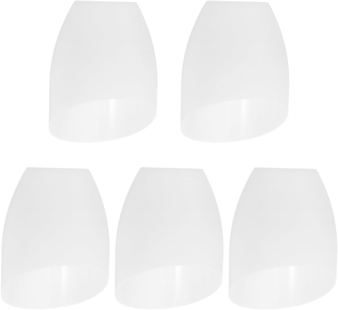 5Pcs Plastic Lampshade, Horseshoe Lampshade Replacement, Plastic Lamp Shade Cover, White Lamp Shade Cover for Multi- Head Stand up Lamp Bedroom Light 42mm