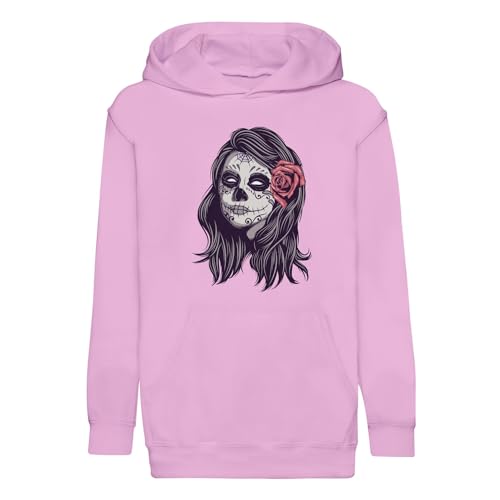 Sweat à capuche fille zombie fleurs dessin artistique idée cadeau anniversaire originale