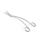 YFFSFDC 水草 トリミング カーブハサミ 27cm ステンレススチール製 細かい 実用 便利 多機能 水槽管理 熱帯魚 観葉植物 水草植栽 水族館用 (波型ハサミ)