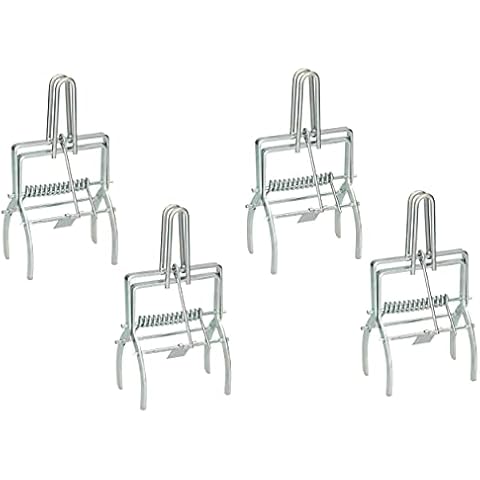 4x Pack of Heavy Duty Mole Claw Scissor Traps Fast Humane Kill (4) Cover