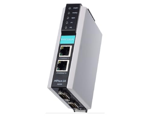 MOXA NPort IA-5250-2 Ports RS-232/422/485 Serial IA Device Server, 10/100 Ethernet (RJ45)