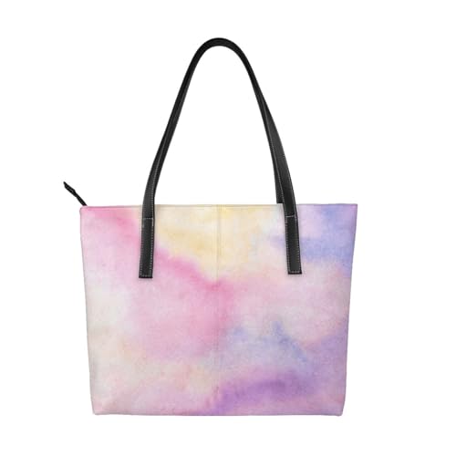 Sac fourre-tout imperméable pour femme, grand cabas arc-en-ciel