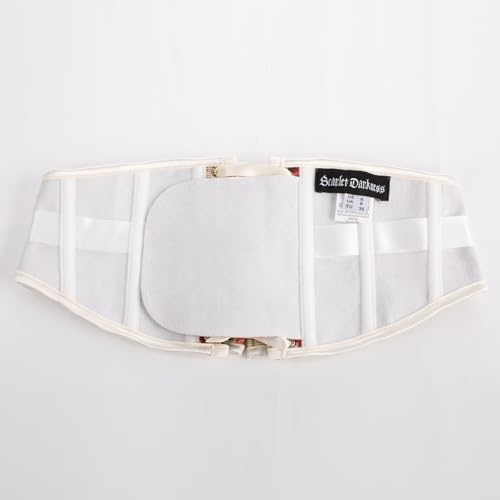 Scarlet Darkness Renaissance Corset Belt for Women Lace Up Floral Wide Waist Belt for Dresses3