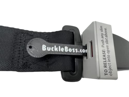 Buckle Boss Original Classic Seat Belt Lock | Original Seat Belt Guard Made with Strong ABS | for Special Needs Passengers | Easy Installation | Preventing Passengers from Unbuckling Their Seat Belts