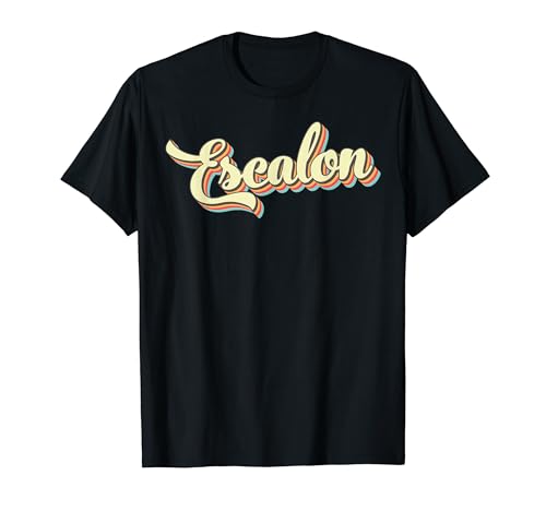 Escalon Camiseta Retro Art Baseball Font Vintage Camiseta