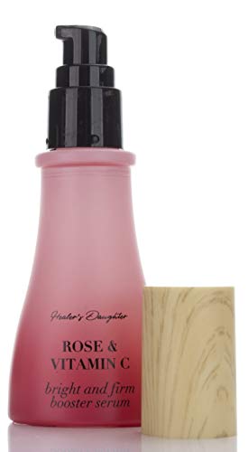 Healers Daughter Rose & Vitamin C Serum (1.5 FL oz). Brightening serum w/Vitamin C, Hyaluronic Acid, Manuka Honey, Bulgarian Rose helps firm skin & improve the appearance of Wrinkles & Dark Spots.