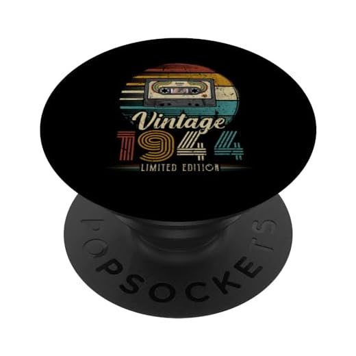 1944 Vintage Cumpleaños Retro Edición Limitada Hombres Mujer PopSockets PopGrip Intercambiable