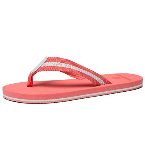NewDenBer NDB Classic Plush Daman Flip Flips (40 EU, Rosa Pink)