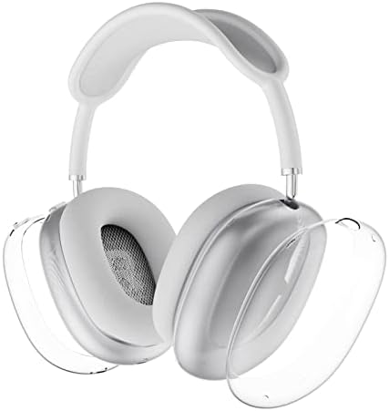 Fottos Case Cover Protective for AirPods Max Headphones, Compatible with Apple AirPods Max, Protective Silicone Sleeve Case for Air Pods Max Headphone（Transparent）