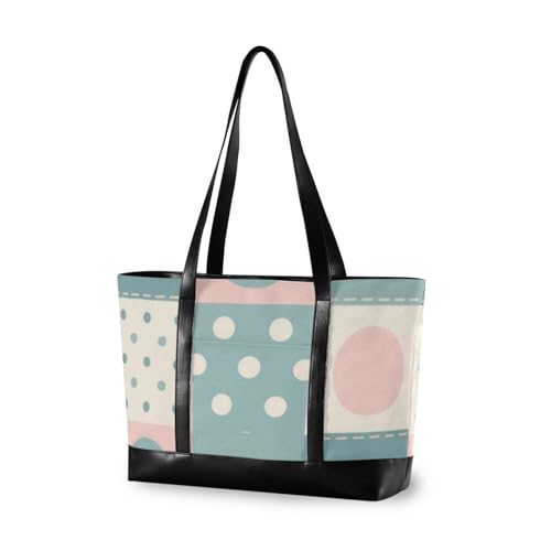 Patchwork Pattern Flowers Pastel Peach Waterproof 14 inch laptop bag with zipper work purses for nurses with bolso para laptop mujer