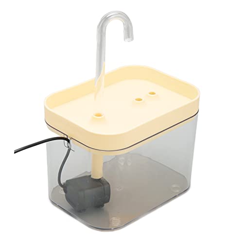Fuente para gato transparente silenciosa dispensador de agua miniatura 5