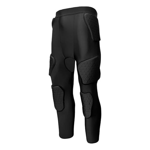 Pantalon de Football rembourré et amortissant avec Coussinets en nid d'abeille, Leggings intégrés pour Homme, Pantalon de Gardien de But de Protection pour Une complète Protection