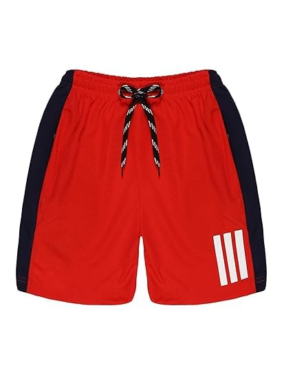 Image of Polyester Sports Shorts for Boys and Girls - Colour May Vary