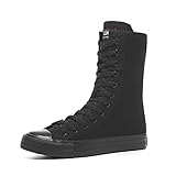 Momuk Womens High Top Canvas Sneakers Lace up Fashion Casual Shoes for Women