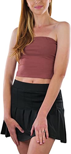 Image of ToBeInStyle Women's Cotton-Spandex Blend Stretchy Tube Top
