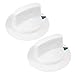 Seentech WE1M652 Dryer Timer Control Knob with Reinforced Metal Ring - Compatible GE & Hotpoint Dryers – Replaces: 1264289 AP3995164 PS1482196 (Pack 2)