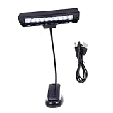AKOOSY Lámpara LED para de Partituras con Clip Grande y Ajustable Luz de Mesa con Batería Protección Ocular para Lectura Cama y Escritorio