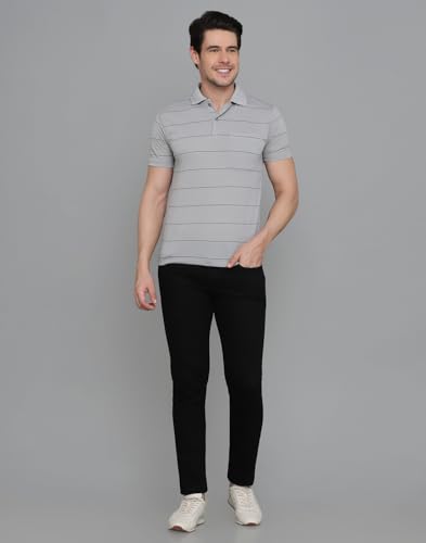 Image of INKKR Striped Polo Neck T-Shirt Dora Combo