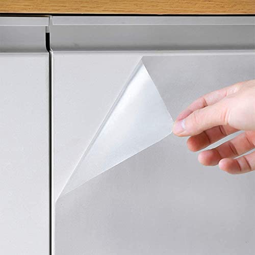 ELECSA Self Adhesive Removable Transparent Plastic Vinyl Film, Oil Proof Waterproof Heat Resistant Sticker Paper for Kitchen Backsplash Furniture Door Scratch Wallpaper (12 X 48 Inch)
