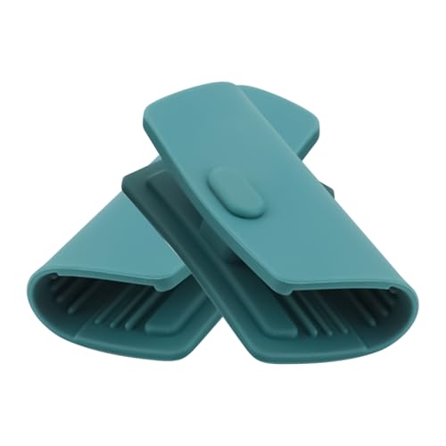 Générique Poignée De Casserole En Fonte Silicone, Lot de 2 Protège-Poignées Anti Brûlures,...