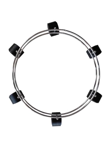 Image of Rincy Heavy-Duty 6 Wheel Stainless Steel LPG Gas Cylinder Trolley - Durable Gas Stand for Kitchen Utility-Steel Cylinder Trolley with Wheels Heavy Duty-Kitchen Gas Trolly-6 Wheels Gas Trolly