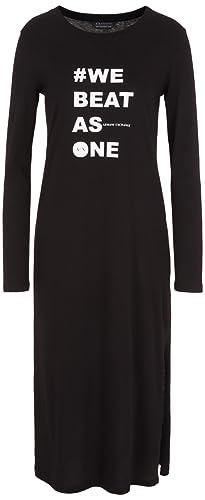 Armani Exchange Sostenible, Soft Touch Vestido Informal, Negro, XS para Mujer