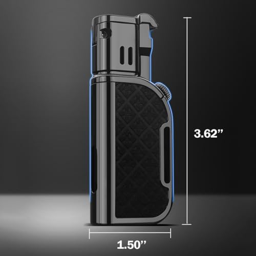Encendedor Jet Torch Recargable de Metal miniatura 6