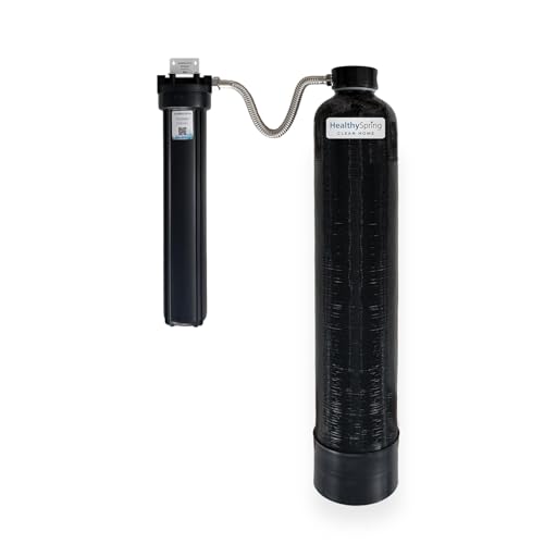 Healthy Spring Clean Home Whole House Water Filter System – High-Capacity Carbon Filter for Chlorine & Chloramine Reduction, Up to 600,000 Gallons, Includes Pre-Filter Kit and Replacement Filter