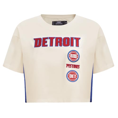 Camiseta NBA mujer manga corta algodón XS retro color cáscara de huevo cuello redondo suave