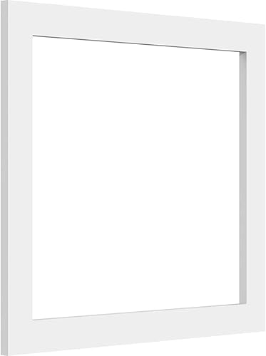 Vista 169 de Ekena Millwork Panel de pared decorativo Prescott de 34 pulgadas de ancho x 16 pulgadas de alto x 3/8 pulgadas de alto (dos piezas)