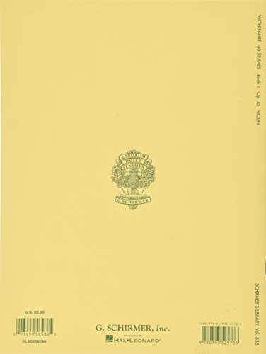 Franz Wohlfahrt: Sixty Studies for the Violin, Op. 45: Book I (Nos. 1-30): (Schirmer’s Library of Musical Classics): Book 1