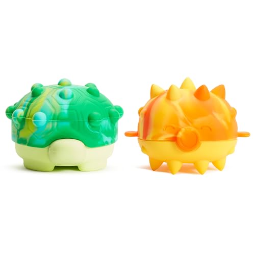 Image of Munchkin® Pop Squish™ Bath Toy, Mold Free Baby and Toddler Bathtub Toy with Sensory and Fidget Play, Turtle and Pufferfish