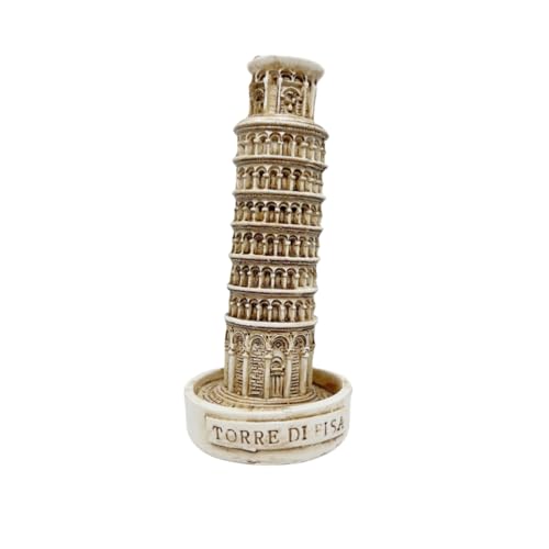 Italy Torre di Pisa Statue Model, Ancient Tower of Pisa Table Decor Ornament,Italian Travel Souvenirs Figurines for Roman Lovers Home Decor (Torre di Pisa)