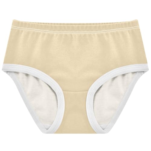 Joisal Cotton Toddlers Underwear Floral Wheat Beige Panties Little Girl Stylish Briefs Undies Kids 2t