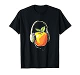 Funny Apple Face with Headphones