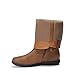 DREAM PAIRS Women's Wide Calf Knee High Faux Fur-Lined Flat Fashion Winter Boots with Side Zipper,Size 8,Camel,TRACE-W