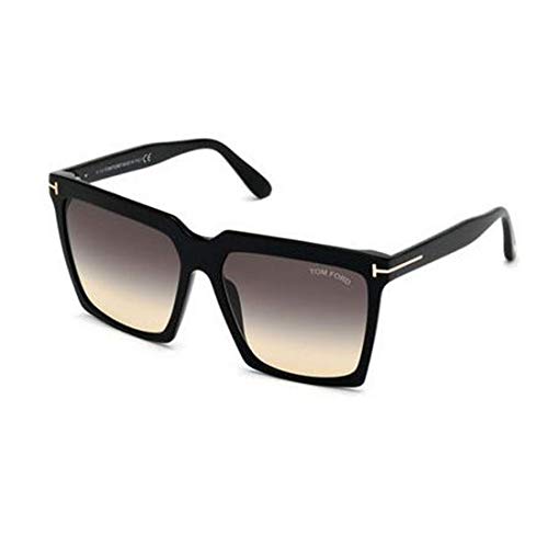 Tom Ford SABRINA-02 Gafas, Shiny Black, 58 Unisex Adulto