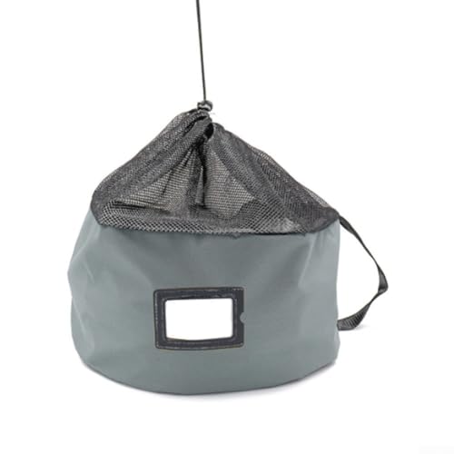 Bolsa organizadora de manguera impermeable para caravana con soporte integrado para tarjetas de nombre para un almacenamiento seguro y ordenado de mangueras cables y accesorios (gris)