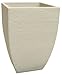 JAPI Pottery Modern Square Plastic Planter 17.3