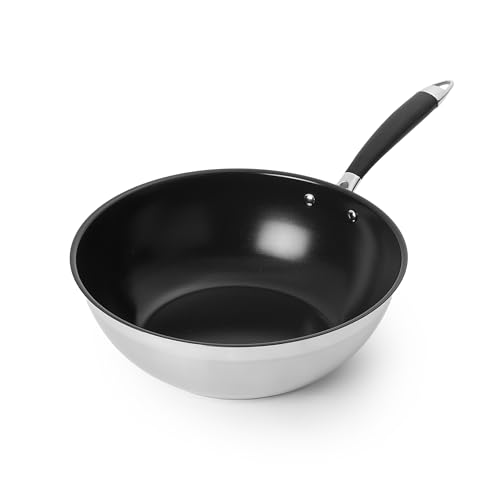 Amazon Basics Poêle Wok Antiadhésive en Céramique, 28cm
