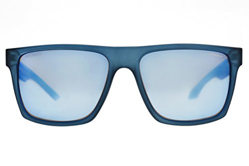 O'Neill Men's Harlyn Polarized Sunglasses Square, Matte Crystal Navy, 56 mm