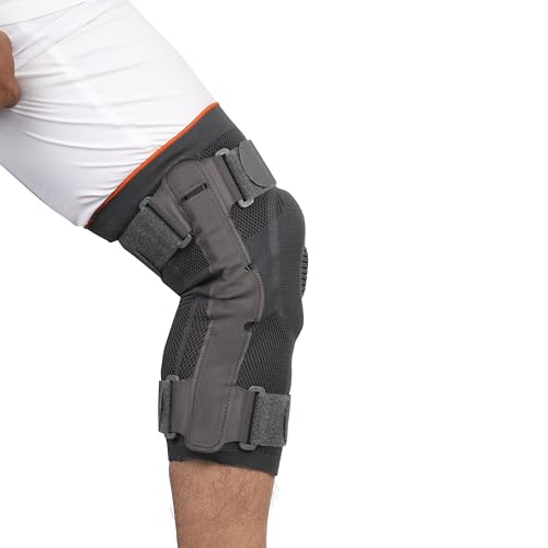 Image of Dyna 3D Hinged Knee Brace (Large Left, Grey)