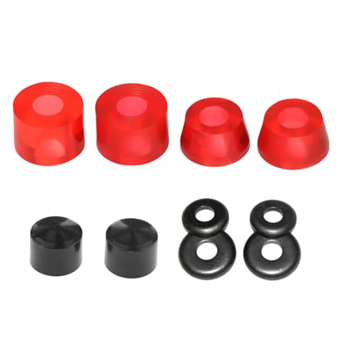 Arroopu Bujes De Skateboard | Accesorios Deportivos con Copas Pivote | Amortiguador para Bujes De Monopatín - para Urbano Descenso Crucero Entrenamiento Competencia Patinaje Patinadores Principiantes