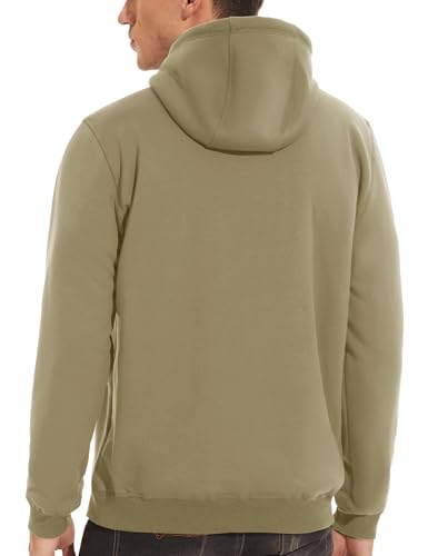 KEFITEVD Men's Pullover Hoodie Thick Sherpa Lined Hooded Sweatshirt Winter Warm Fleece Hoodie Athletic Workout Sweatshirts2