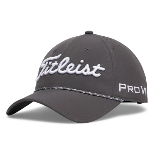 Titleist Tour Breezer Golf Cap Charcoal/White Adjustable